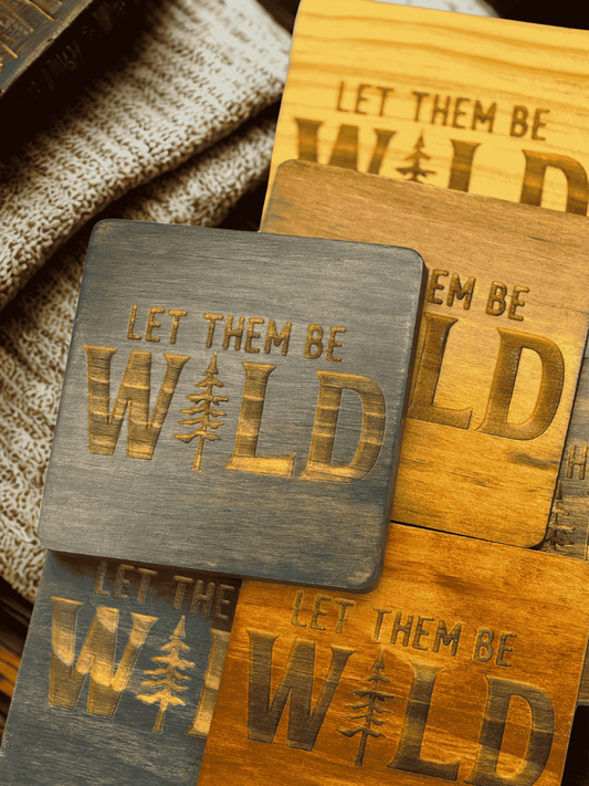 Let Them Be Wild Coaster Set